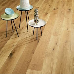 engineered parquet floor / solid / glued / floating