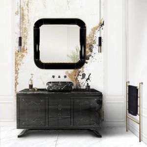 wall-mounted mirror / living room / bedroom / contemporary