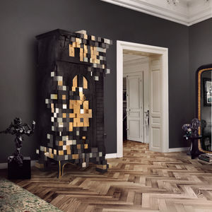 high sideboard / original design / wooden