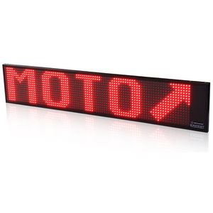 wall-mounted display panel / indoor / LED / digital