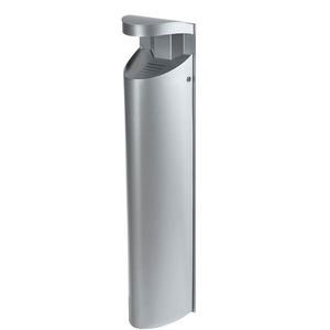 pedestal ashtray / for sheet metal / for outdoor use / contemporary