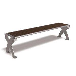 public bench / contemporary / recycled plastic