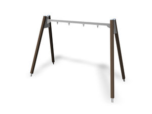 wooden swing / steel / playground