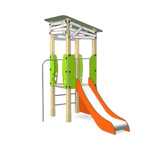 public entity play structure / wooden / aluminum