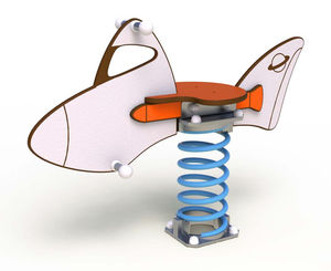 plywood spring rocker / transport / 1-seat