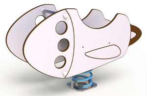 plywood spring rocker / transport / 1-seat