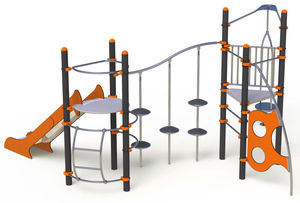 steel play structure / stainless steel / for playgrounds / modular