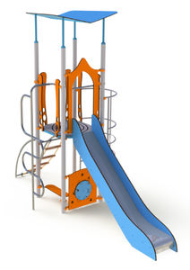 metal play structure / for playgrounds / modular