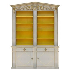 Directoire style bookcase / lacquered wood / beech