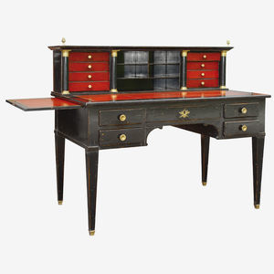 wooden desk / leather / Empire style