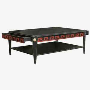 classic coffee table / beech / rectangular / with drawer