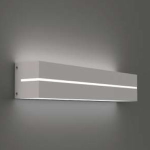 contemporary wall light / sheet steel / methacrylate / fluorescent