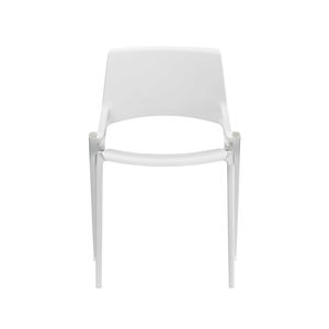contemporary visitor chair / connected / stackable / polyester