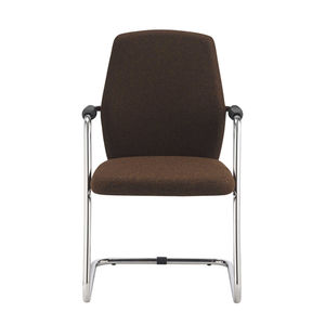 office chair / contemporary / upholstered / with armrests