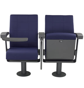 contemporary auditorium seating / fabric / tablet