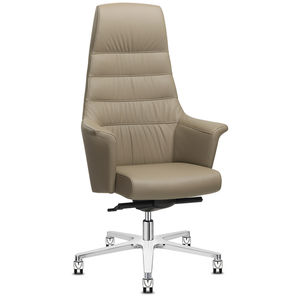 contemporary executive chair / fabric / adjustable-height / on casters