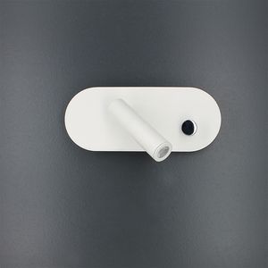 contemporary wall light / metal / LED / reading