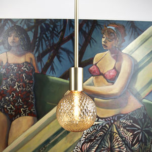 pendant lamp / contemporary / brass