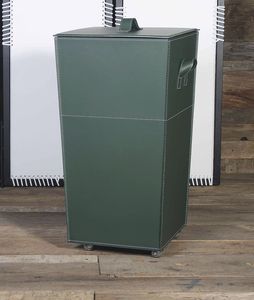 contemporary chest / leather