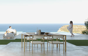 contemporary chair / fabric / stainless steel / with armrests