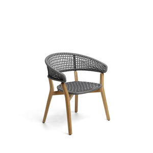 contemporary garden chair / teak