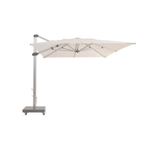 offset patio umbrella / aluminum / hand crank / with built-in light