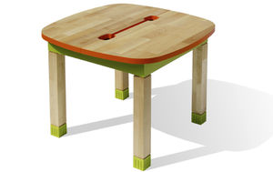 contemporary table / wooden / oiled wood / child's