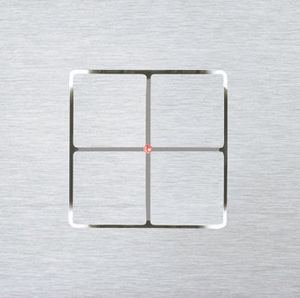 push-button switch / metal / contemporary / with LED indicator