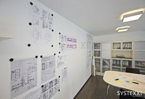 magnetic wallcovering / fiberglass / smooth / school