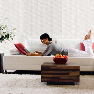 fiberglass wallcovering / textured / wallpaper look / dehumidifying