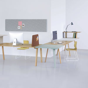 modular desk / workstation / wooden / contemporary
