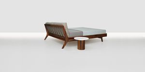 double bed / contemporary / solid wood