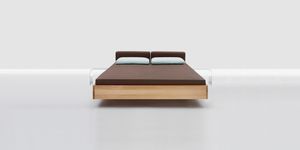 contemporary bedside table / metal / rectangular
