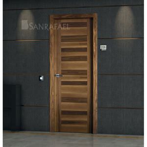 interior door / swing / solid wood / acoustic