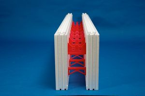 polystyrene formwork block / for walls / insulating / incombustible