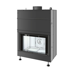 wood closed hearth / 1-sided / metal / for boiler fireplaces