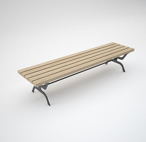 public bench / garden / locker room / contemporary