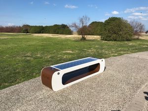 public bench / contemporary / galvanized steel / COR-TEN® steel
