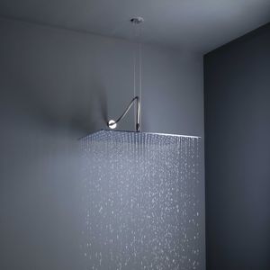 wall-mounted shower head / ceiling-mounted / rectangular / rain