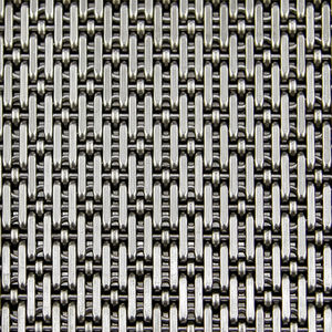 facade woven wire fabric / for walls / stainless steel / tight mesh