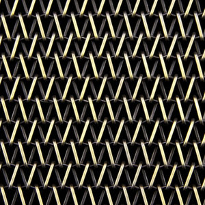 interior fitting woven wire fabric / for ceilings / for partition walls / brass
