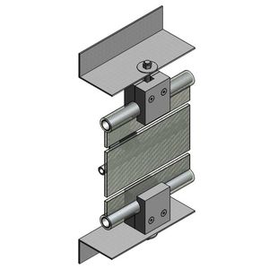 metal fastening system / for facades
