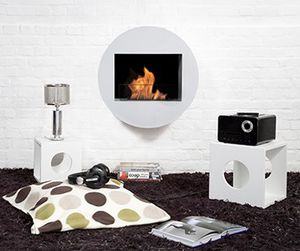 bioethanol fireplace / contemporary / open hearth / wall-mounted