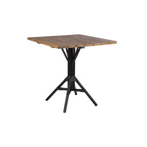 traditional table / walnut / aluminum / round