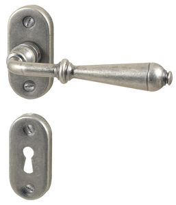 door handle / iron / classic / silver finish