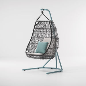 contemporary chair / fabric / aluminum / synthetic fiber