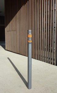 security bollard / stainless steel / steel / removable