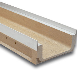 parking lot drainage channel / floor / for showers / polymer concrete