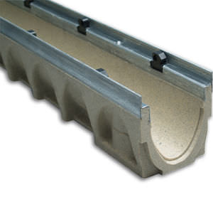 street drainage channel / concrete / polymer / with grating