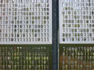 aluminum cladding / stainless steel / perforated / panel